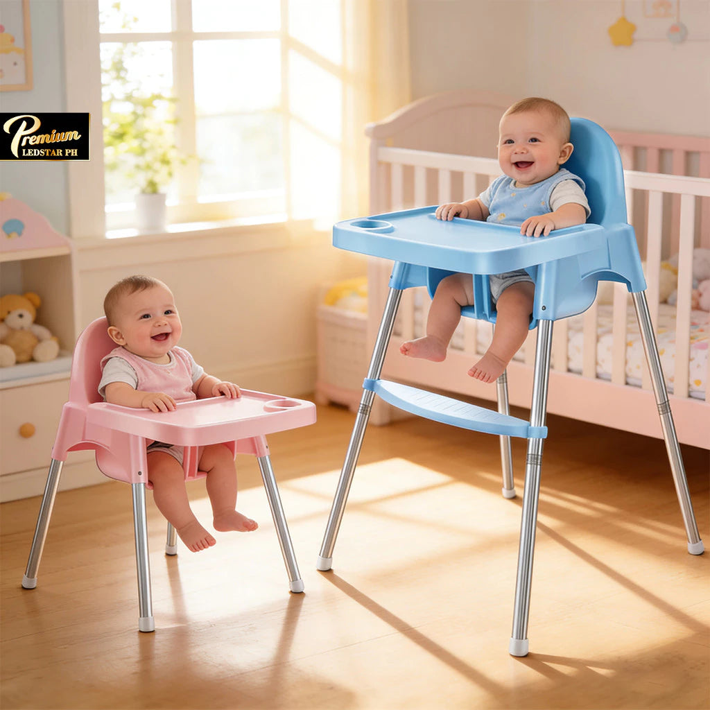 High Chair Booster Seat For Baby Dining Feeding Adjustable Height Dinner Plate Hight Baby Seat Chair